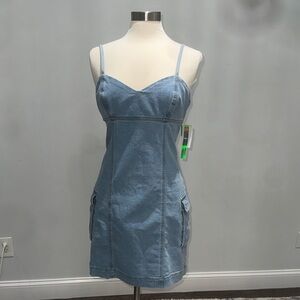 Tinseltown Light Blue Mini Dress